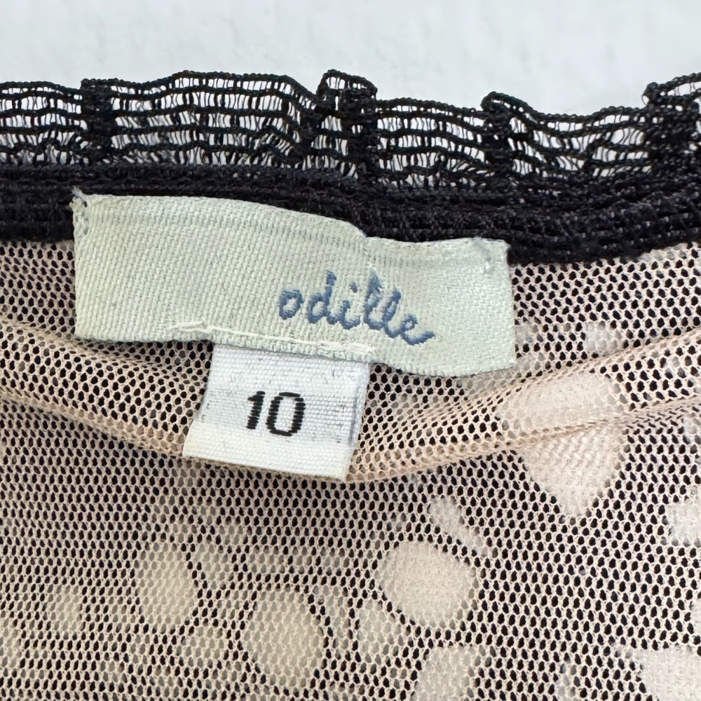 Vintage Anthropologie Odille Black Cream Corset Bustier Whimsigoth Feminine 10 - Picture 4 of 9